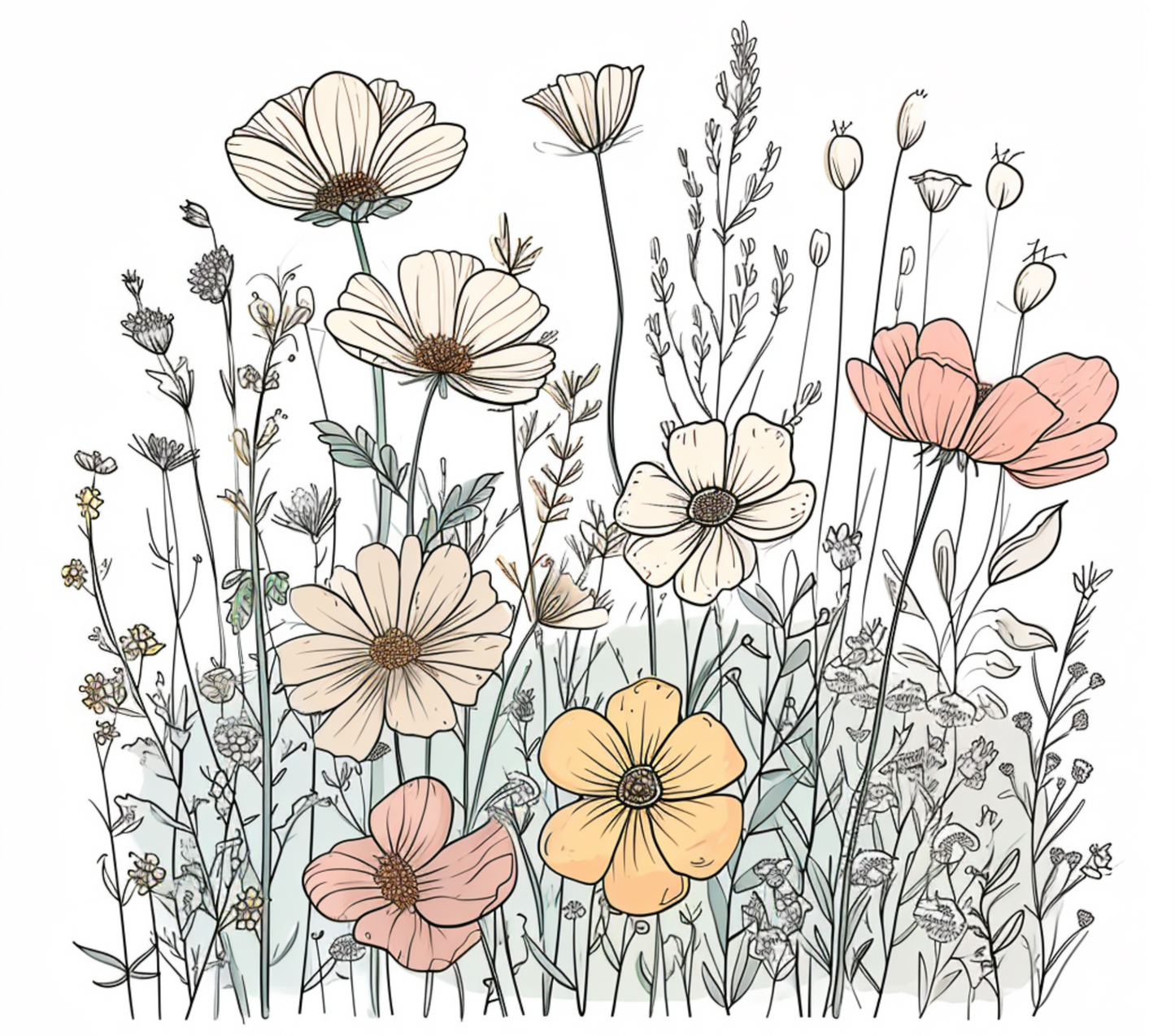 Floral Feldblumen 2 Pics