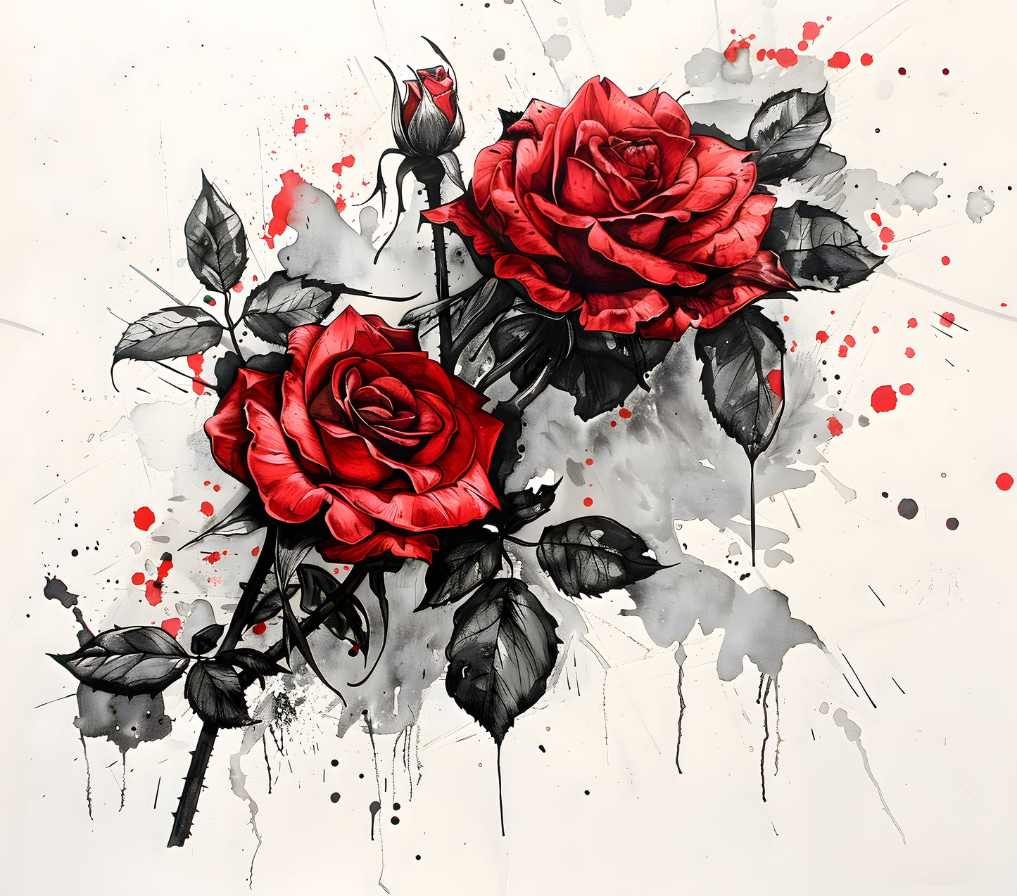 Gothic Ink Roses