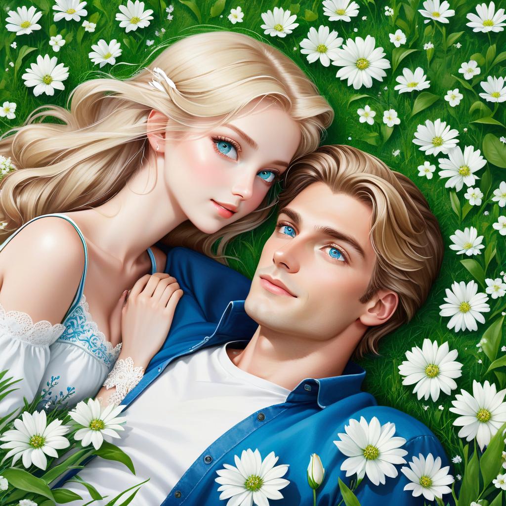 S E : Love Couple in Gras 3 Pics
