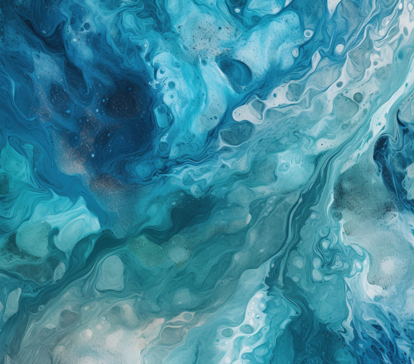 Ocean Marble Watercolor