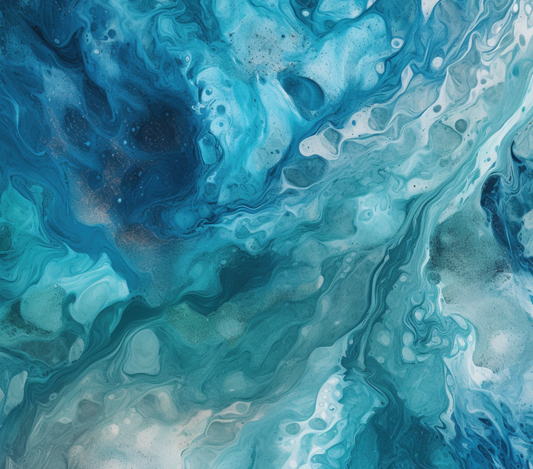 Ocean Marble Watercolor