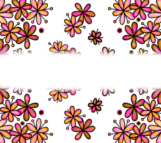 Floral Rosa und Blau 2 Pics
