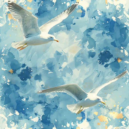 Soaring Seagulls